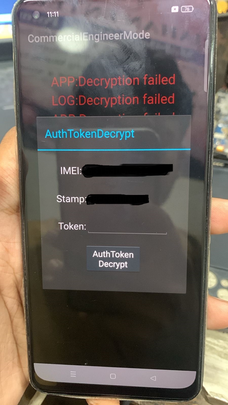 OPPO Realme OnePlus Auth Token Decryption Code