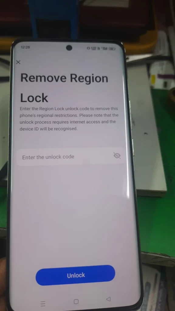 Realme Region Unlock 172 Digit Unlock Code