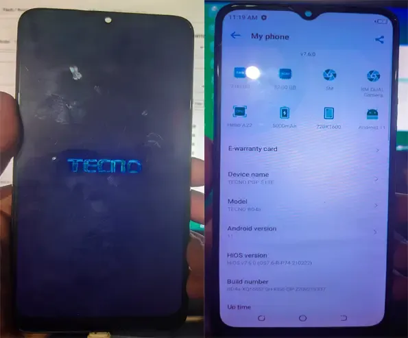Tecno Pop 5 Pro BD4A Flash File