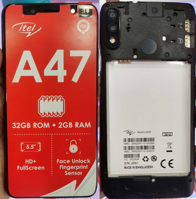 iTel A47 L5505 Flash File Fix ROM