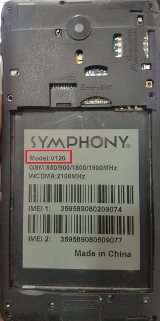 Symphony V120 Flash File