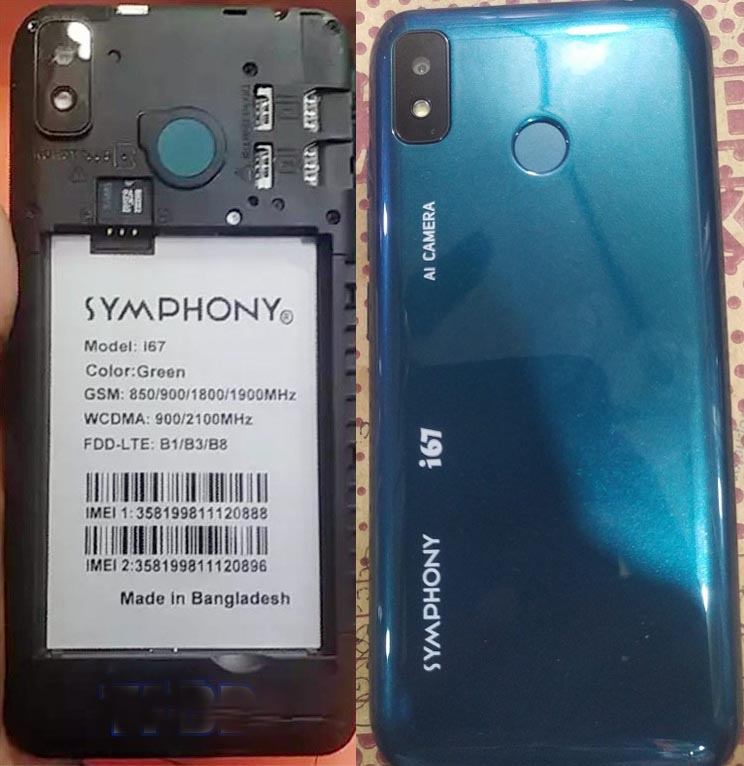 Symphony i67 Flash File 