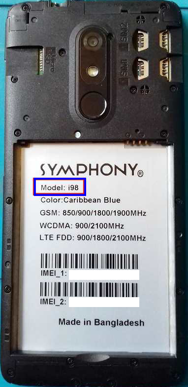 Symphony i98 Flash File