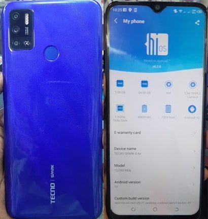 Tecno Spark 6 Air KE6 Flash File