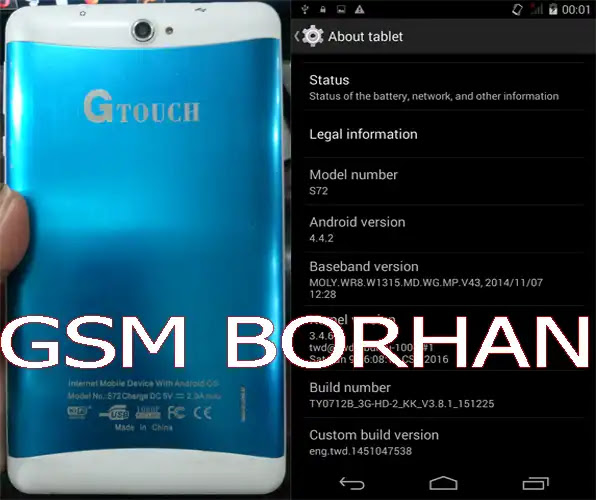 GTouch S72 Flash File