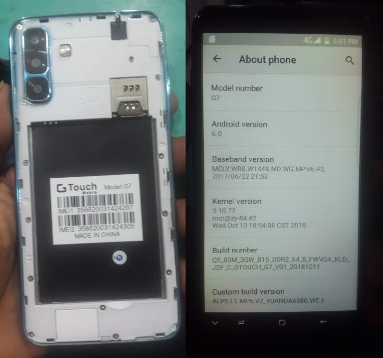 Gtouch G7 Flash File