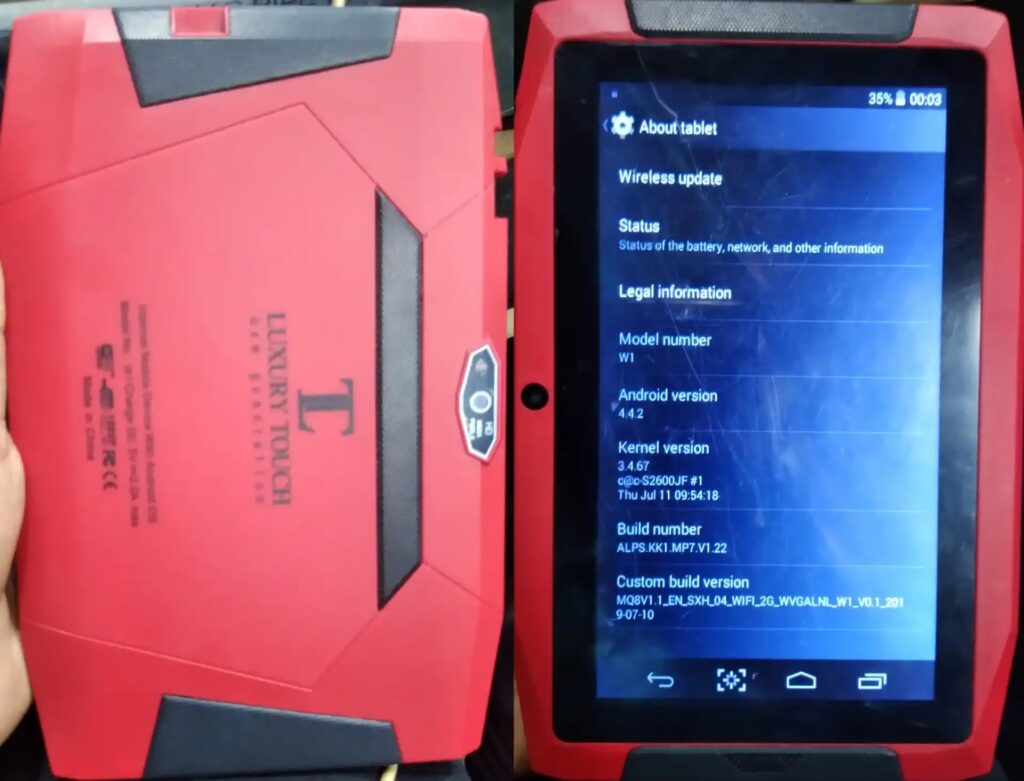 Luxury Touch W1 Flash File